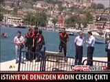 İSTİNYE'DE DENİZDEN KADIN CESEDİ ÇIKTI