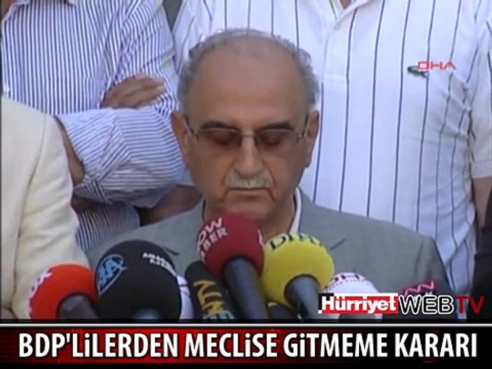 BDP'LİLERDEN MECLİSE GİTMEME KARARI