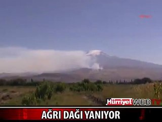 AĞRI DAĞI'NDA YANGIN