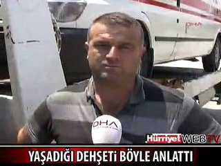 YAŞADIĞI DEHŞETİ BÖYLE ANLATTI