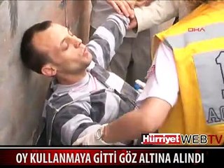 OY KULLANMAYA GİTTİ GÖZALTINA ALINDI