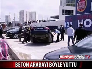 BETON ARABAYI BÖYLE YUTTU