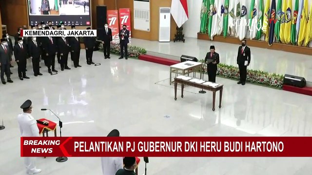 Mendagri Tito Karnavian Lantik Heru Budi Hartono sebagai PJ Gubernur DKI Jakarta