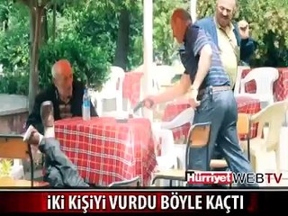 DEHŞET KAMERADA! 2 KİŞİYİ VURDU İŞTE BÖYLE KAÇTI