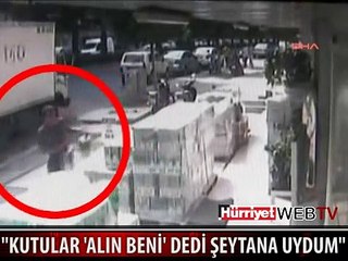 HIRSIZLIK ANI KAMERAYA BÖYLE YANSIDI