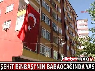 ŞEHİT BİNBAŞININ BABA OCAĞINA ATEŞ DÜŞTÜ