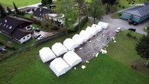 Face à l’afflux de migrants, l'Autriche installe des tentes pour loger les réfugiés
