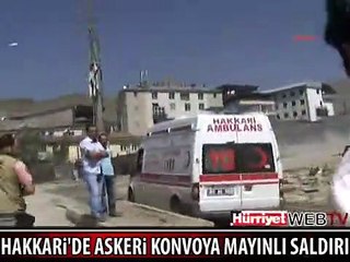 ÇUKURCA'DA ASKERİ KONVOYA HAİN PUSU