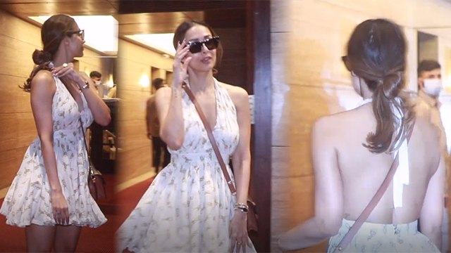 Malaika Arora Short Backless Dress पहन बिखेरा जलवा । Watch Video । Boldsky *Entertainment