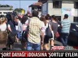 KADIKÖY'DE ŞORTLU EYLEM