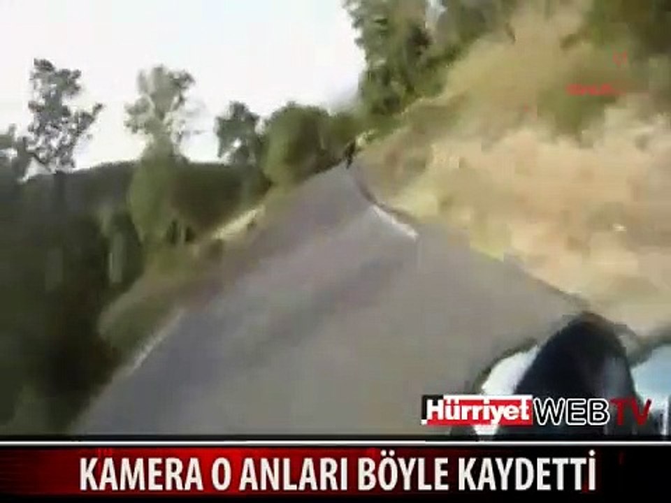 MOTOSİKLET KAMERASI KAYDETTİ
