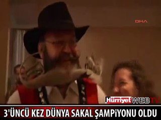 3'ÜNCÜ KEZ SAKAL ŞAMPİYONU OLDU