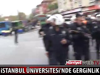 İSTANBUL ÜNİVERSİTESİ'NDE KAVGA