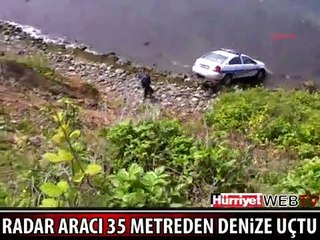 RADAR ARACI DENİZE UÇTU
