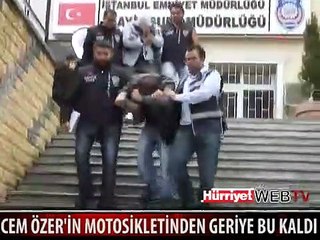 CEM ÖZER'İN MOTOSİKLETİNDEN GERİYE BU KALDI