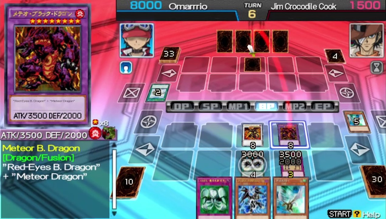 Yugioh Tag Force Arc V Special : Meteor Dragon VS Jim Crocodile Cook Deck