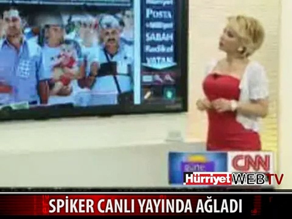 SPİKER KADIN CANLI YAYINDA AĞLADI