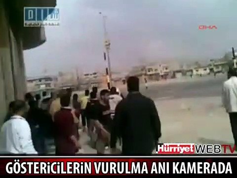 İŞTE GÖSTERİCİLERİN VURULMA ANI