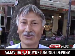 SİMAV'DA 4,2 BÜYÜKLÜĞÜNDE DEPREM