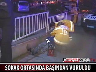 SOKAK ORTASINDA BAŞINDAN VURULDU