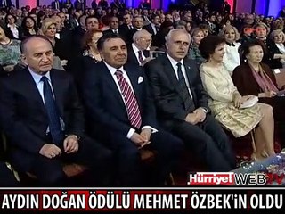AYDIN DOĞAN ÖDÜLÜ MEHMET ÖZBEK'İN OLDU