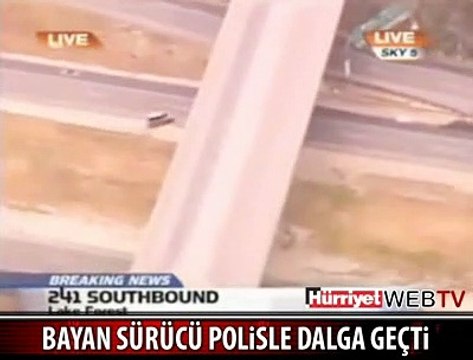 KADIN SÜRÜCÜ POLİSLE DALGA GEÇTİ