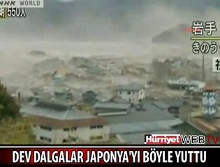 DALGALAR KOCA ŞEHRİ BÖYLE YUTTU