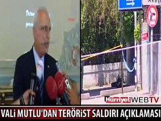 VALİ MUTLU PATLAMAYLA İLGİLİ KONUŞTU