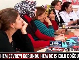 ATIK DERİLERDEN SANAT ESERİ ÇIKTI
