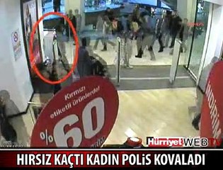 HIRSIZ KAÇTI KADIN POLİS YAKALADI