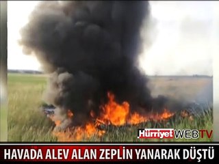 HAVADA YANARAK İŞTE BÖYLE DÜŞTÜ