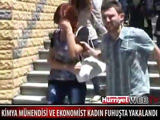 EKONOMİST VE KİMYA MÜHENDİSİ KADINLAR FUHUŞTA YAKALANDI