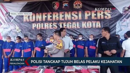 Polisi Tangkap Tujuh Belas Pelaku Kejahatan