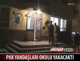 NUSAYBİN'DE PKK'LILAR OKUL YAKTI