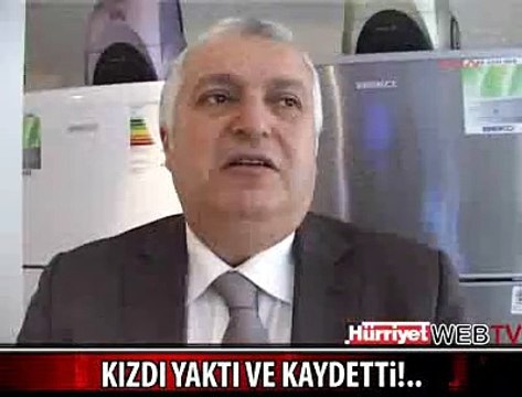 İŞ YERİNİ YAKIP TELEFONUNA KAYDETTİ