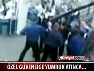 ÖZEL GÜVENLİKLE GENÇLER KAVGA ETTİ