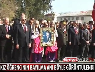 KIZ ÖĞRENCİ BÖYLE BAYILDI