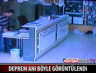 DEPREM ANI BÖYLE GÖRÜNTÜLENDİ