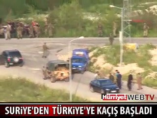 TÜRKİYE'YE KAÇIŞ BAŞLADI