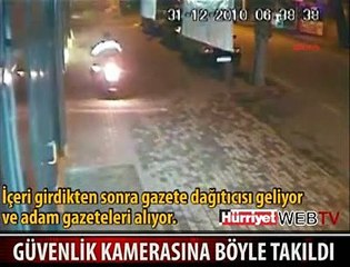 YÜZSÜZ HIRSIZ KAMERAYA YAKALANDI