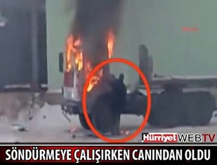 TIR ŞOFÖRÜ BÖYLE HAVAYA UÇTU