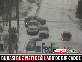 ABD'DE YOLLAR BUZ PİSTİNE DÖNDÜ