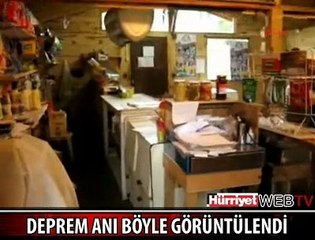 DEPREM ANI SANİYE SANİYE KAMERADA