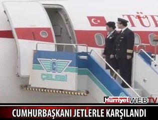 CUMHURBAŞKANI'NA JETLER EŞLİK ETTİ