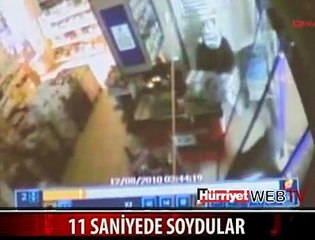 SİGARALARI 11 SANİYEDE ÇALDILAR