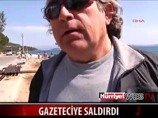 GAZETECİLERİN ÜZERİNE YÜRÜDÜ