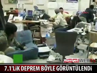 İŞTE JAPONYA'DAKİ SON DEPREM ANI