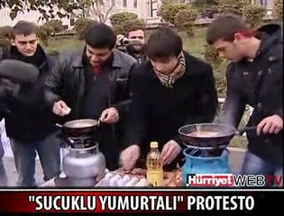 SUCUKLU YUMURTALI PROTESTO