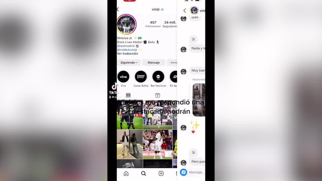 Una mujer desvela una diálogo privado con Vinicius y el final de la charla ha causado risa