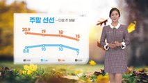 [날씨] 오늘 선선...구름 많고 간간이 빗방울 / YTN